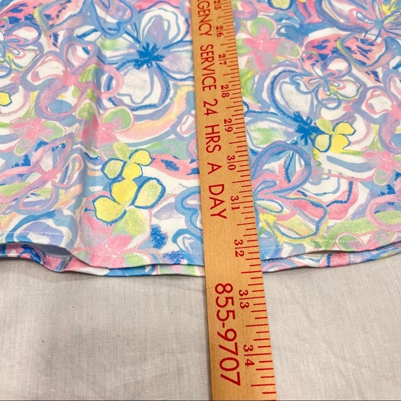 For Love & Lemons Sun Dress Sz XL Blue Floral Midsummer Flutter Straps Retro NWT - Picture 10 of 13